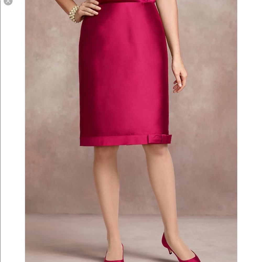 NWT Talbots Bow Hem Skirt Sz 6
